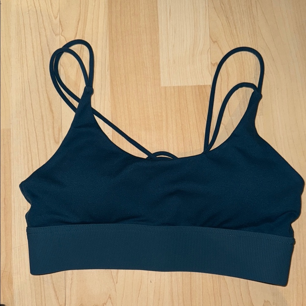P'tula Blue Sports Bra with Criss-Cross Straps